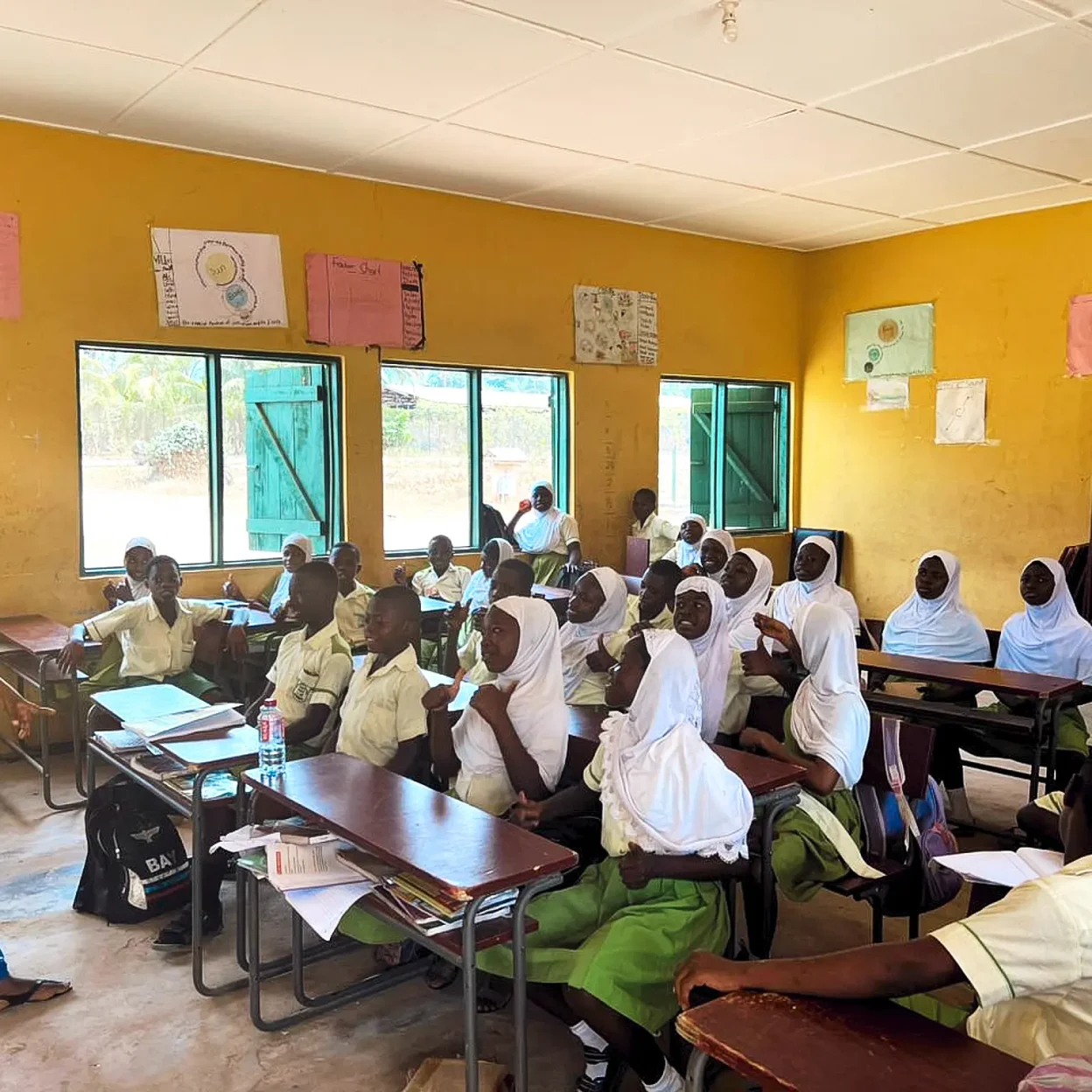 safe-water-education A lively classroom scene with students engaged in learning
